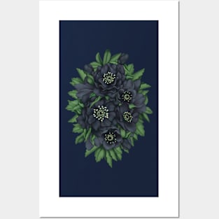 Roses in the Dark Bouquet Posters and Art